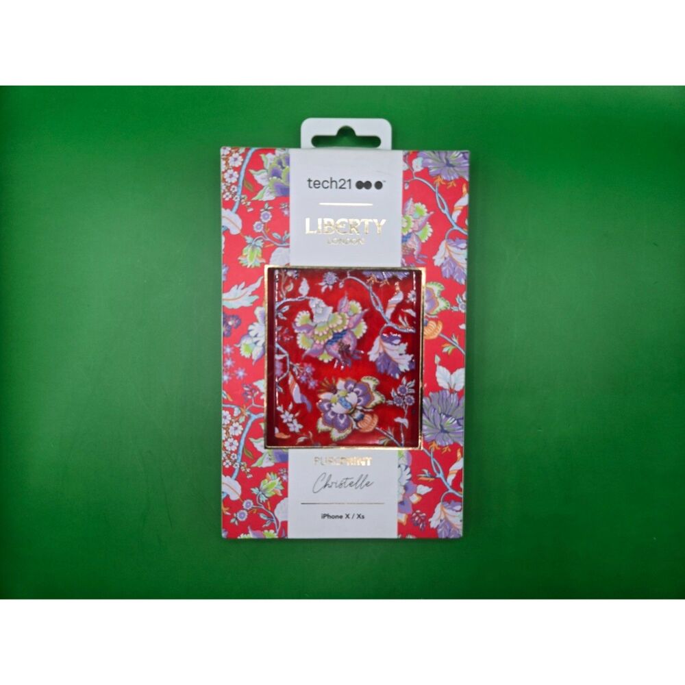 Tech21 Liberty London Christelle Pureprint Case for iPhone X / Xs - Floral Red